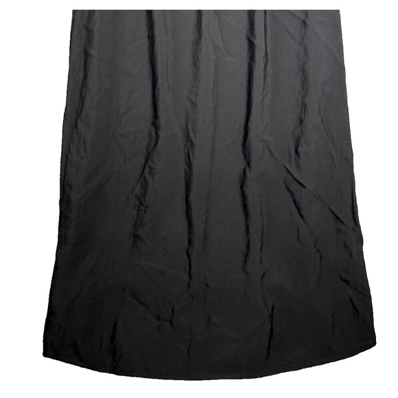 Madewell Ariana Midi Dress Size 0 Black Textured Empire Minimalist 90s Feminine - Picture 5 of 9